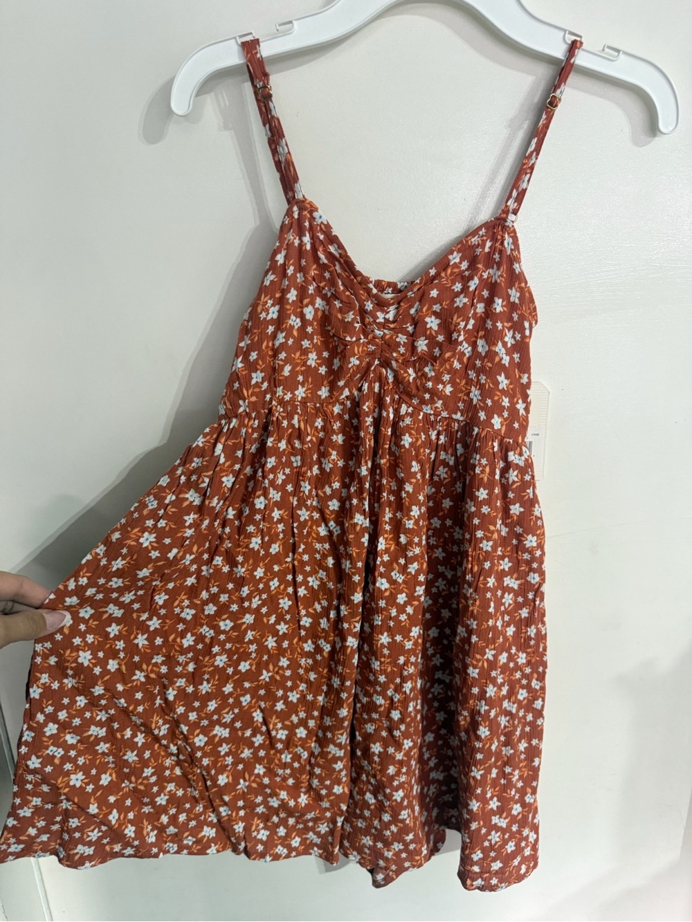 Billabong Rust Orange Floral Romper